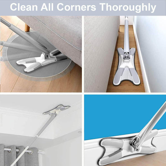 X-Shape 360° Hands-Free Squeeze Mop by Aurevia.work