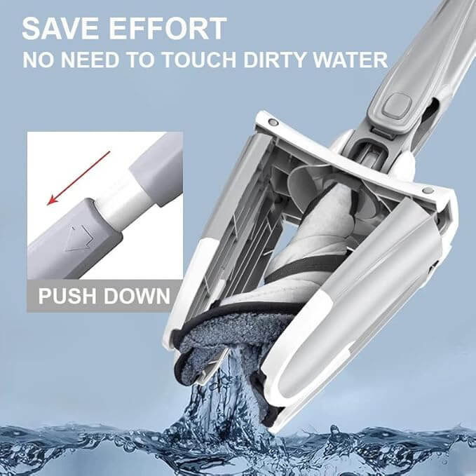 X-Shape 360° Hands-Free Squeeze Mop by Aurevia.work