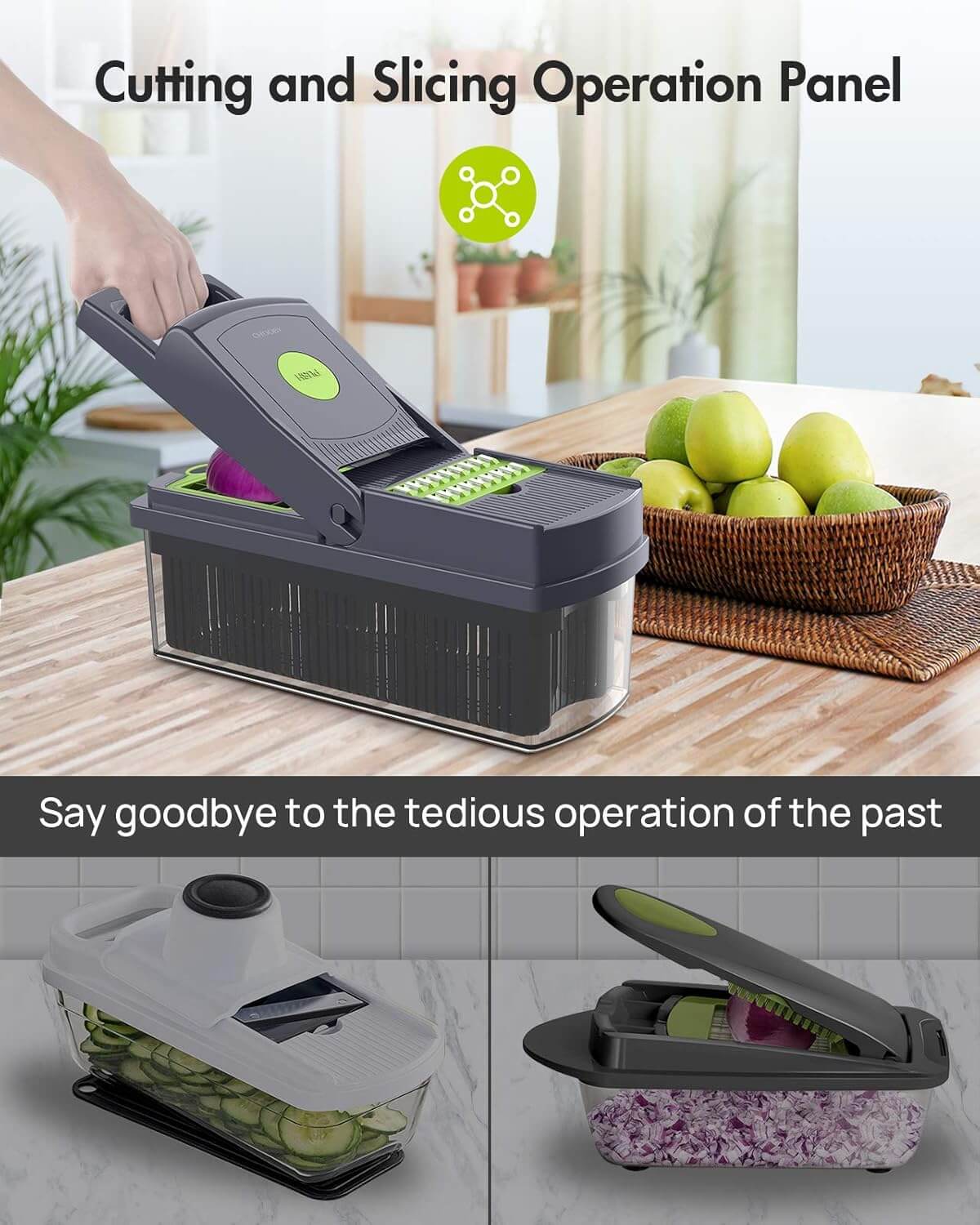 Multi-Functional Manual Vegetable Chopper