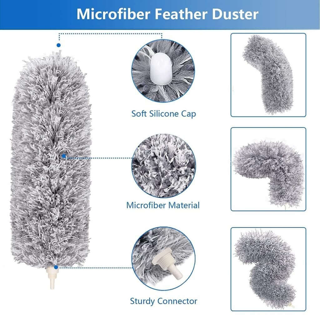 Extendable Microfiber Duster for Ceiling Fan & Home Cleaning